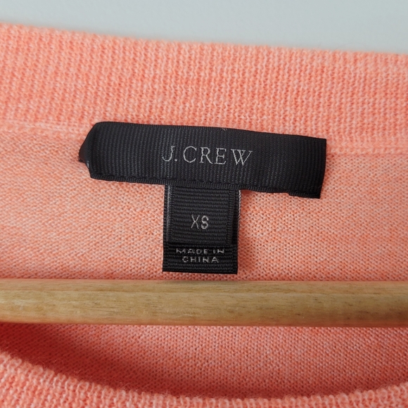 J, Crew Orange Merino Wool Tippi sweater Size XS - Picture 3 of 6